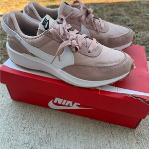 Nike Women's Blush and White Sneakers